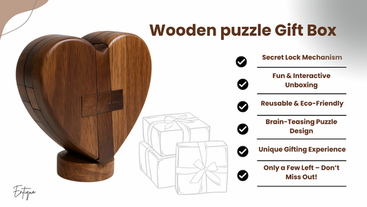 Entiquo Wooden Heart Puzzle Everlasting Gift