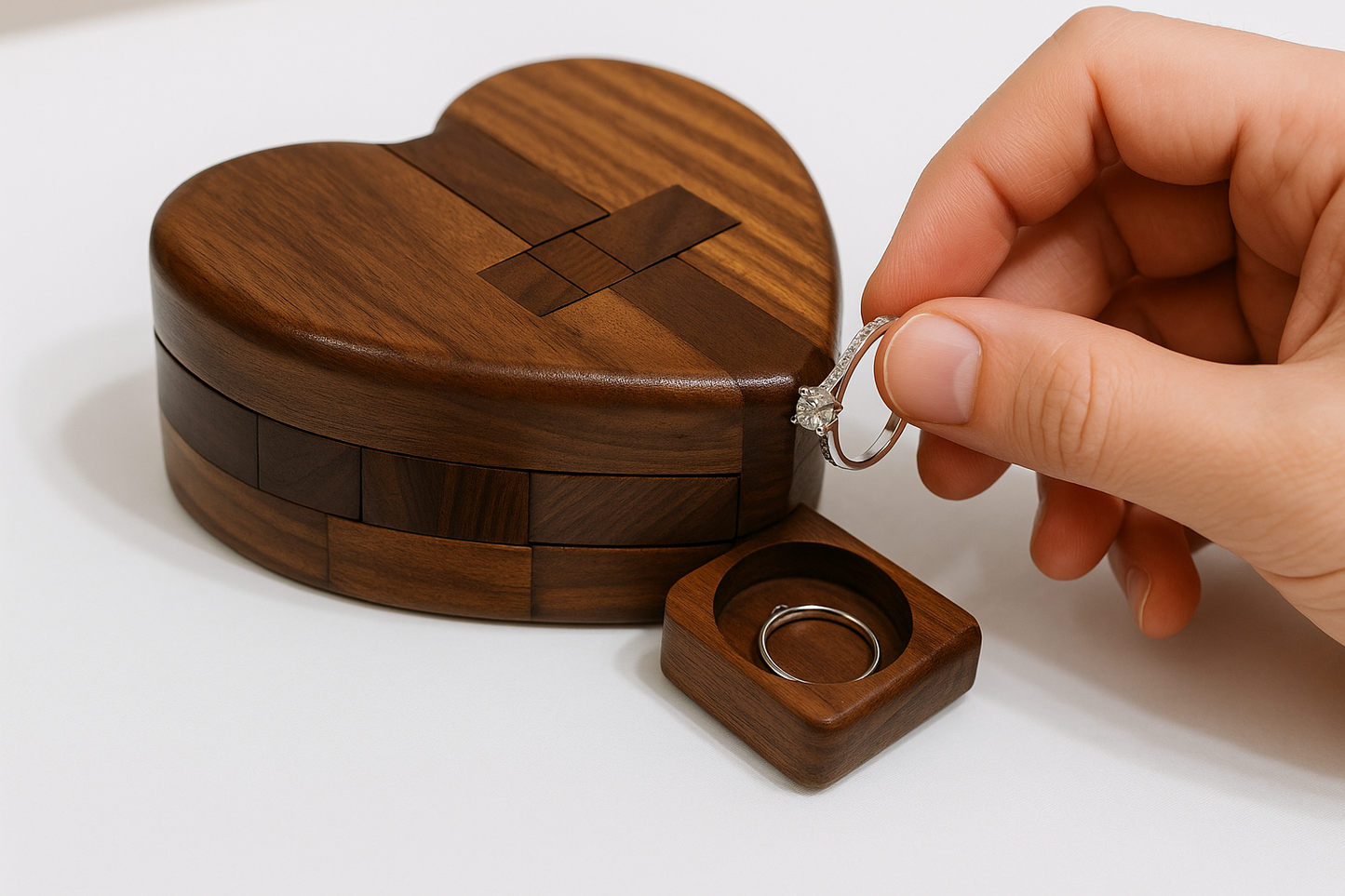Entiquo Wooden Heart Puzzle Everlasting Gift